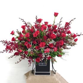 HỘP HOA HỒNG ĐỎ CHÚC MỪNG - CHỨA CHAN - HT-0102